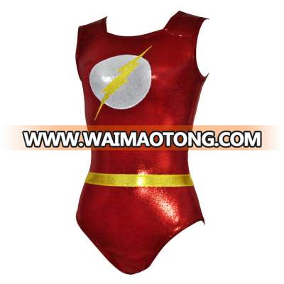 In Stock Sleeveless Sublimation Gymnastic Leotards for Girls