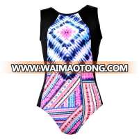 Gymnastics Leotards Girls Short Sleeve Fancy Dance Leotard